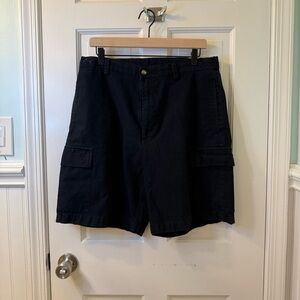 Greg Norman Collection Black Cargo Shorts Classic Fit